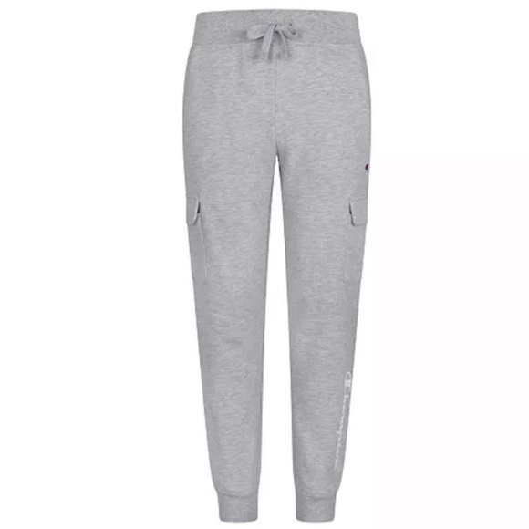 CHAMPION Little Girls Cargo, joggers, sweatpants Pant size 6 grey - Picture 1 of 6